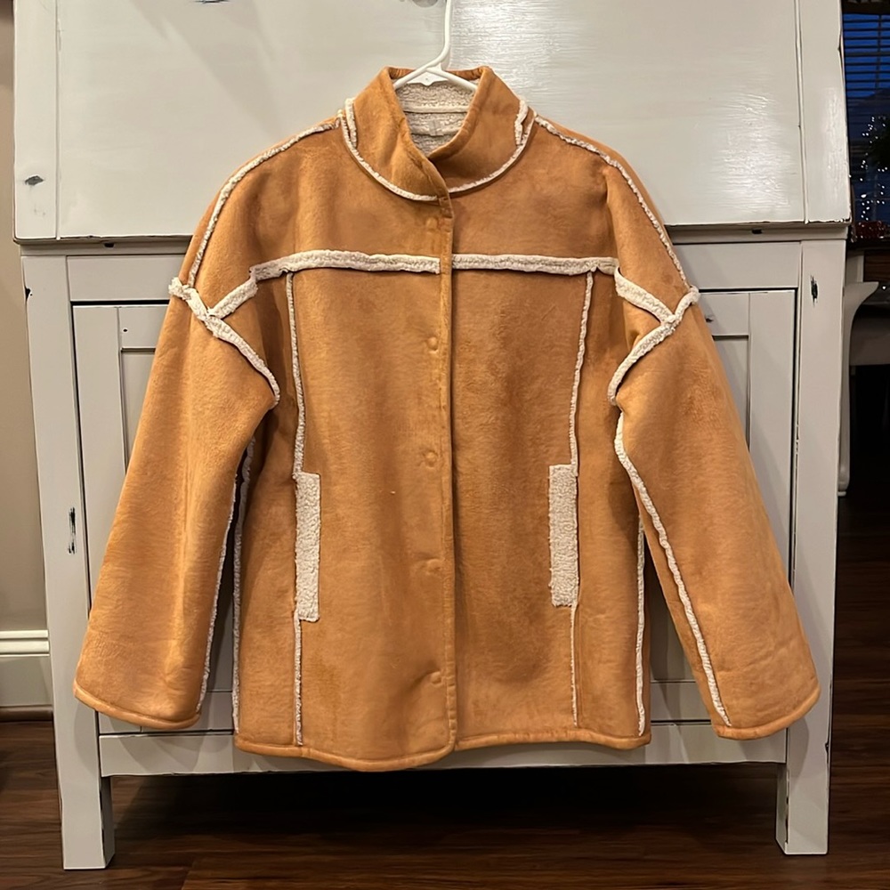 NEW Draper James Reversible Sherpa Jacket
